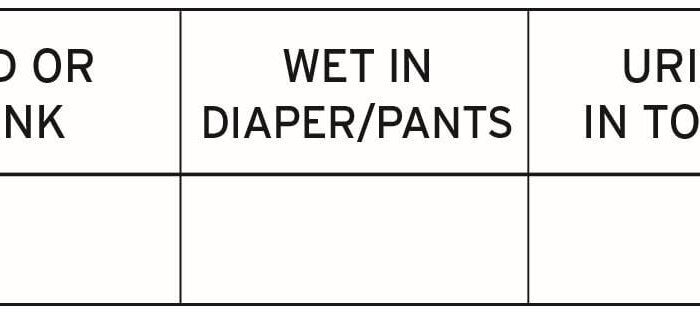 Toileting Schedule Chart