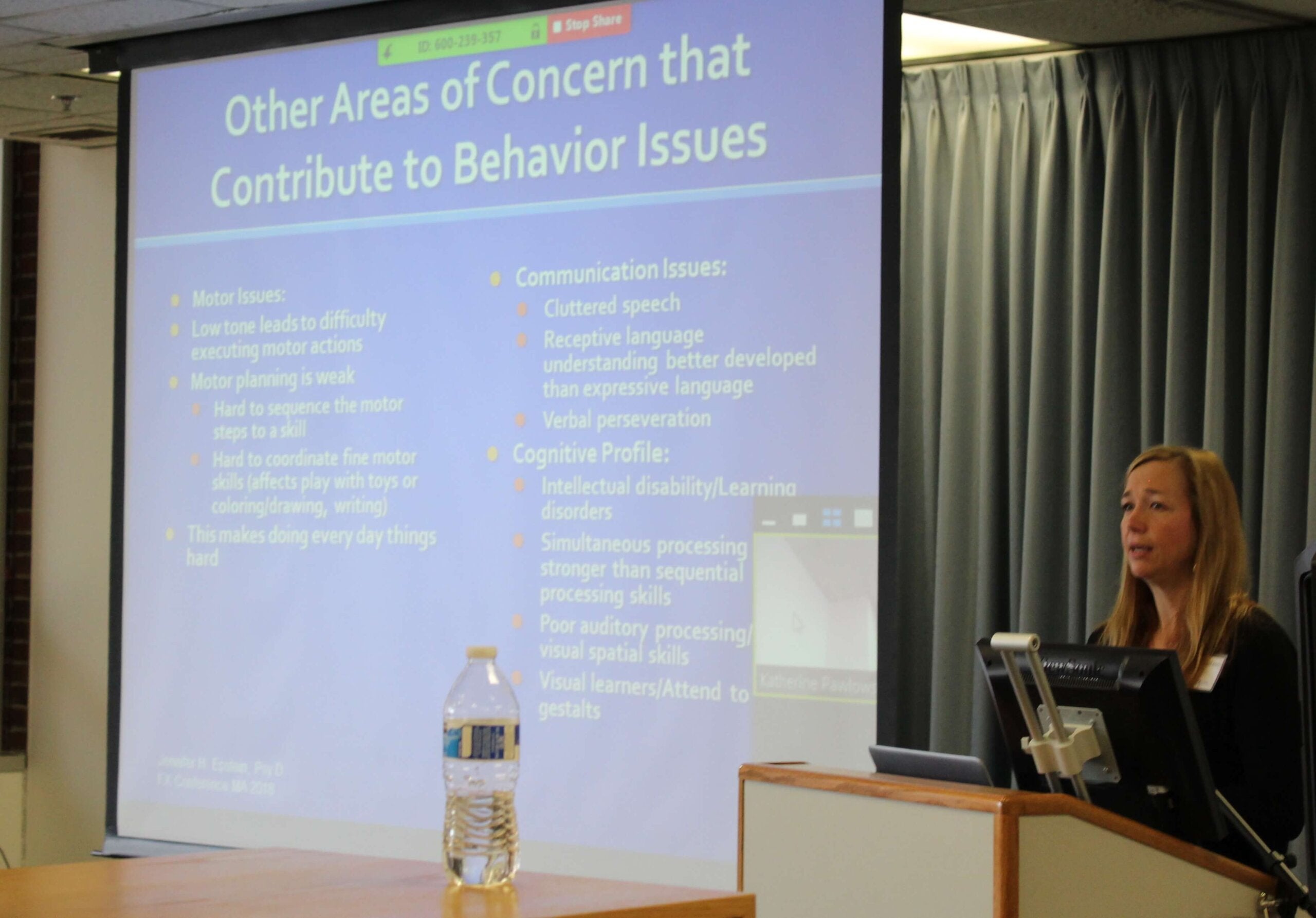 Behavior talk at Boston conference