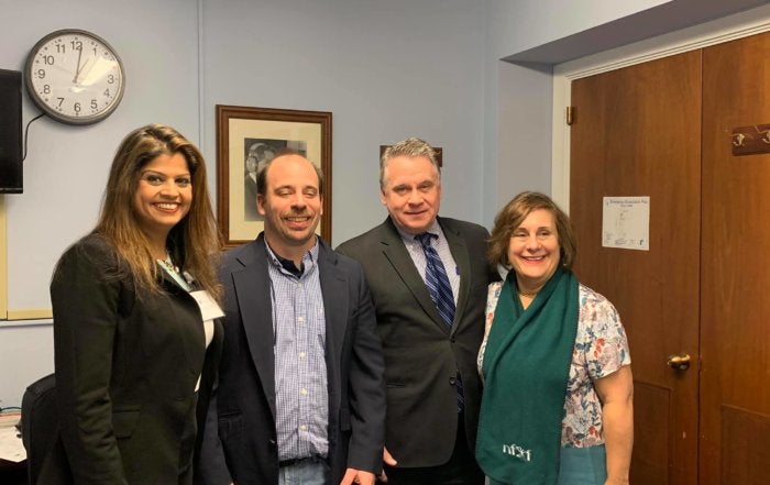Rep. Chris Smith and NJ NFXF Advocates in 2019