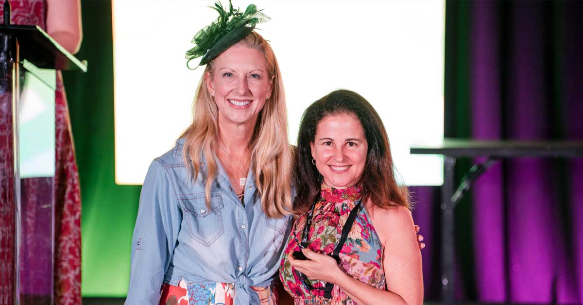 Board President Laurie Bridges and Dr. Deborah Barbouth