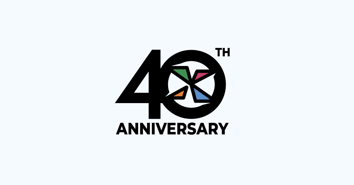 40th anniversary logo.