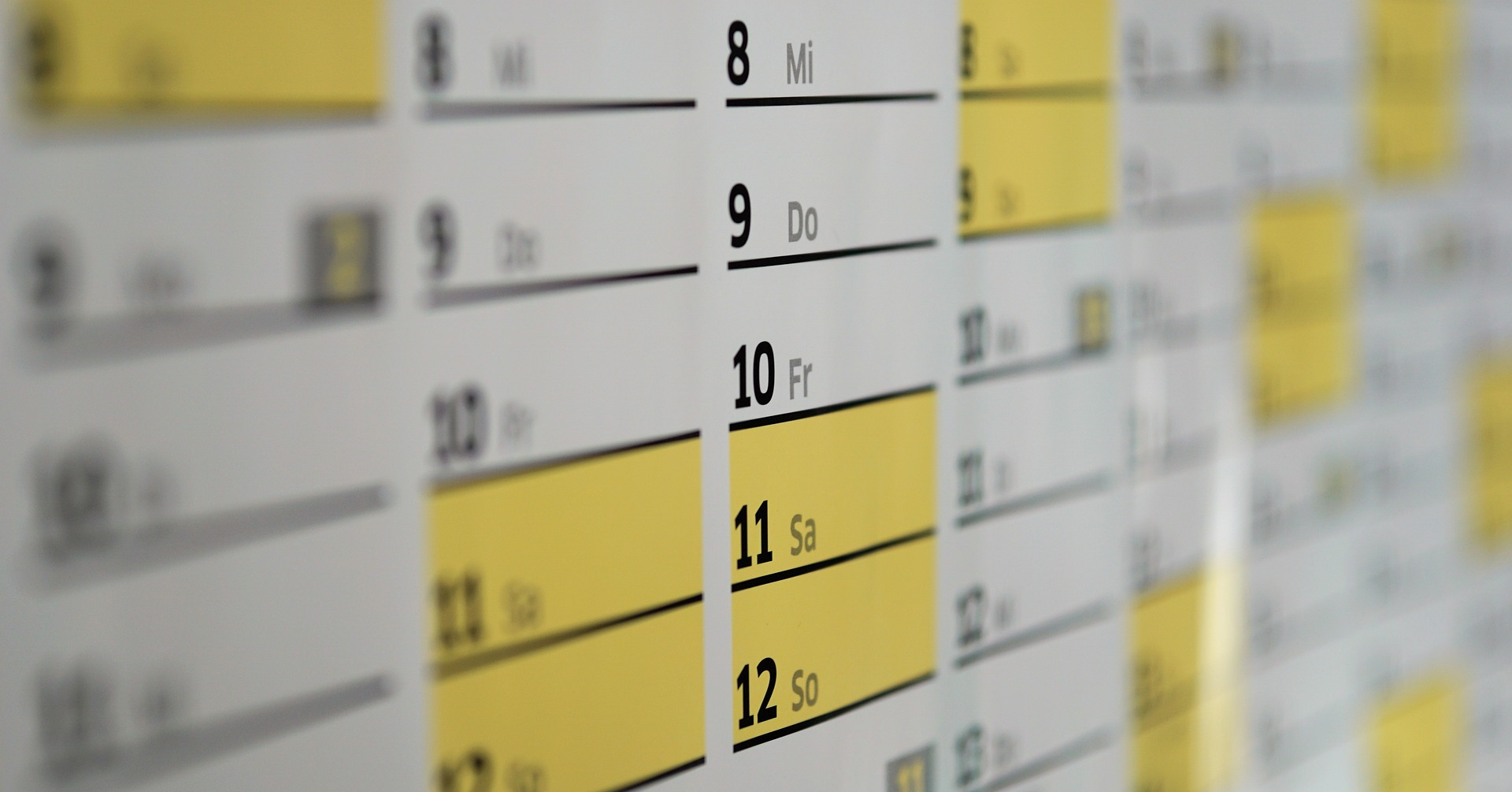 routine calendar