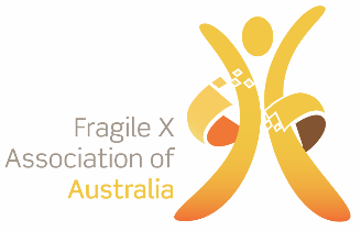Fragile X Association. of Australia logo