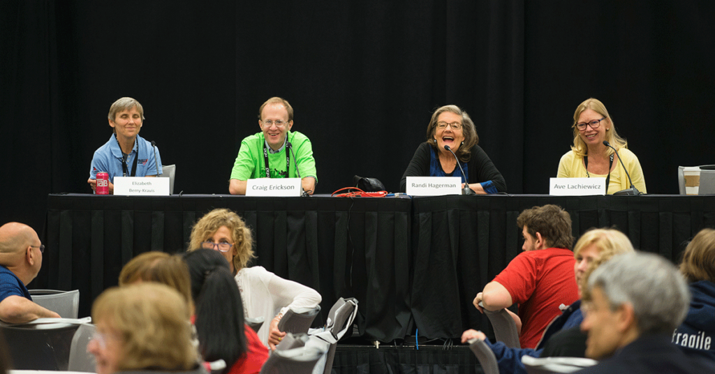 Drs. Berry Kravis, Erickson, Hagerman, and Lachiewicz at the NFXF International Fragile X Conference.