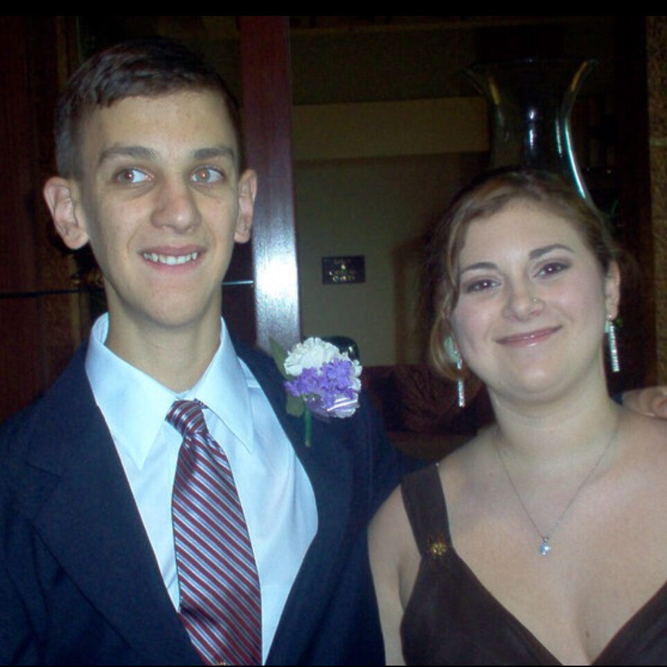 Vic Apodaca with his sister