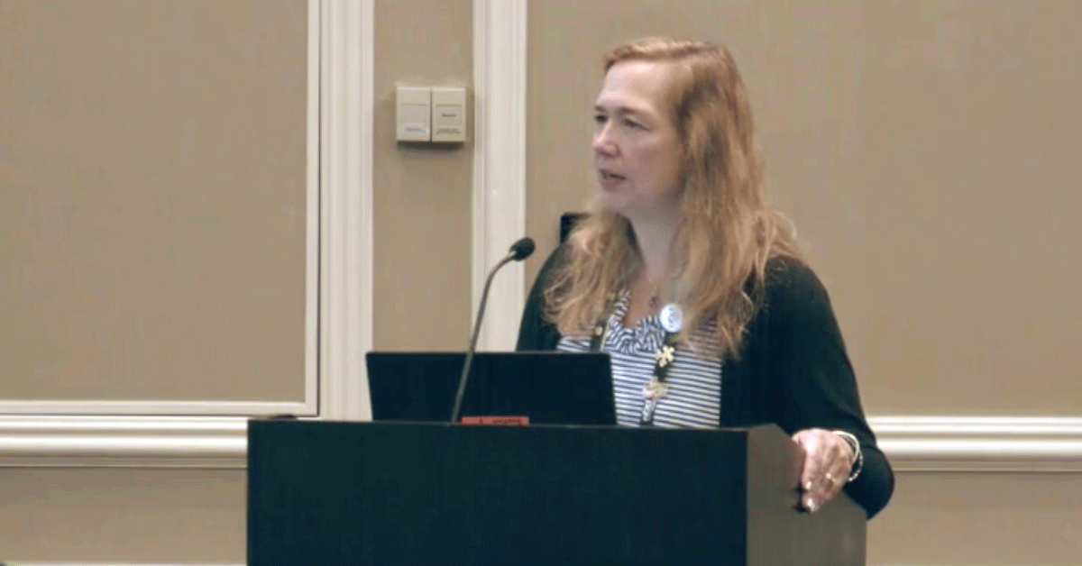 Dr. Jennifer Epstein presenting at the Fragile X Conference.