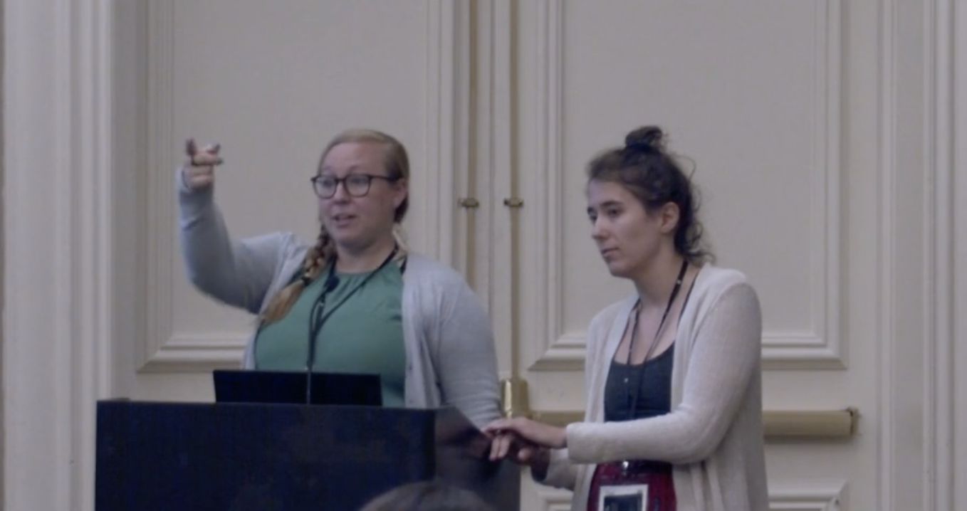 Research Basic Science FX Premutation presenters at podium