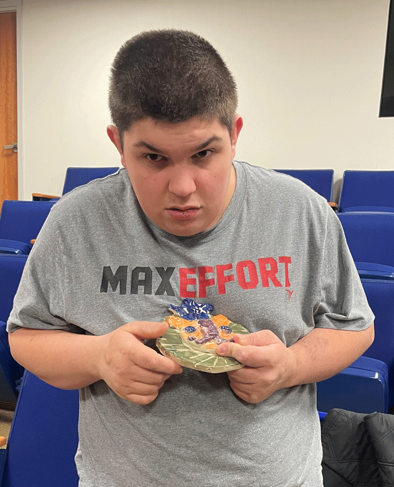 Max Coletta wearing his Max Effort t-shirt.