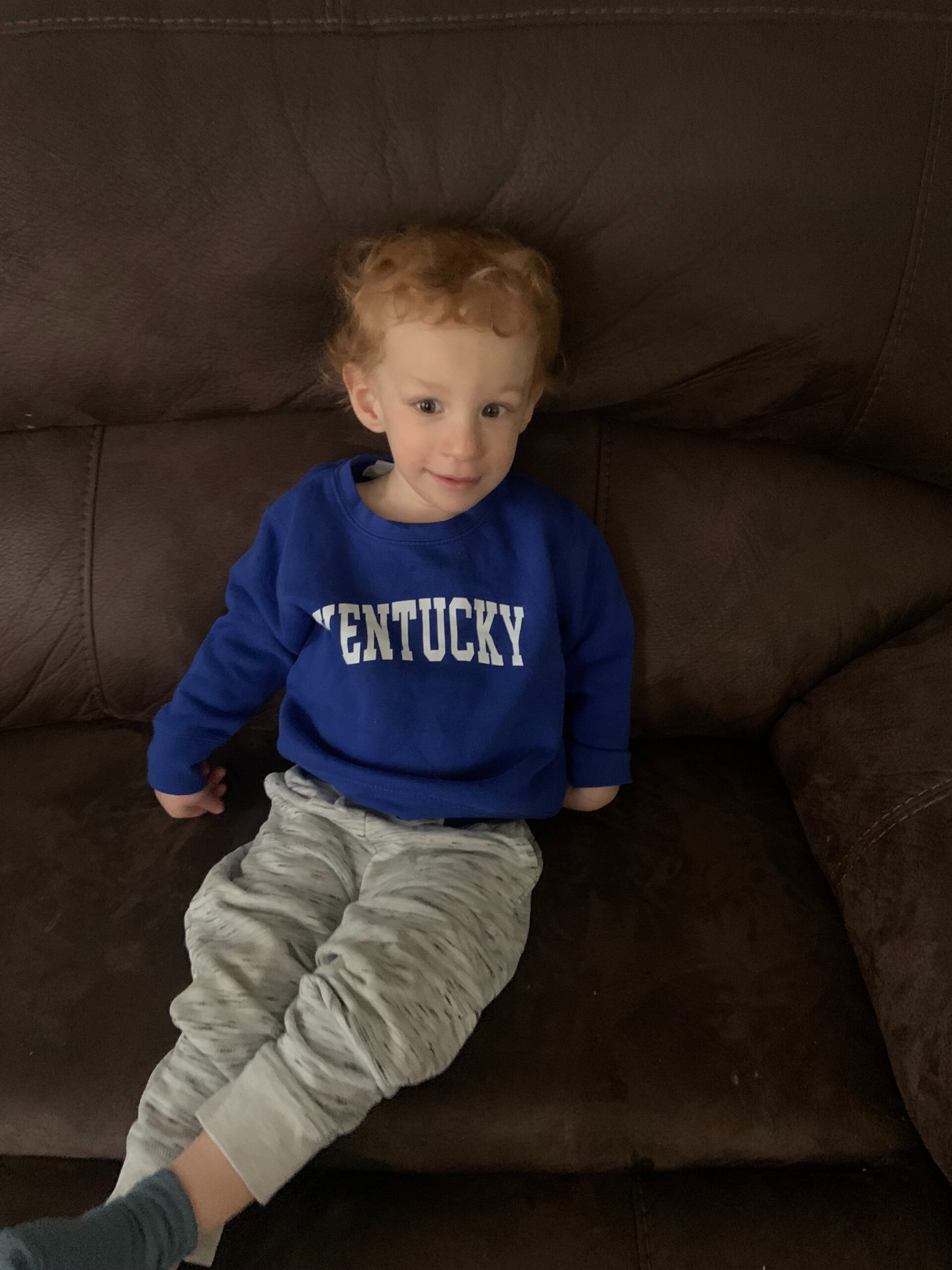 David Shields wearing a Kentucky sweatshirt.