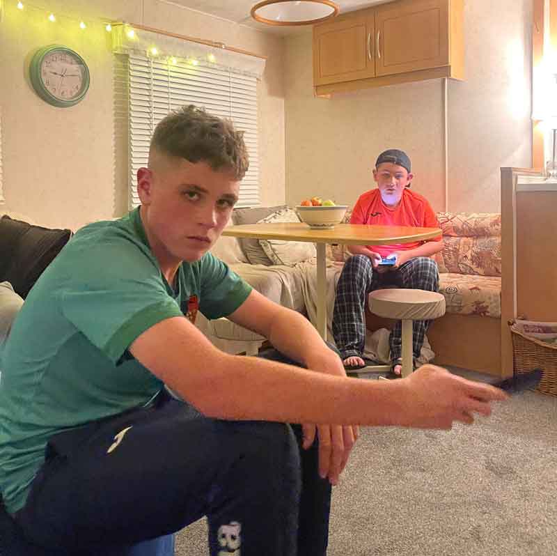 Ted & Matthew McGuinness at home.