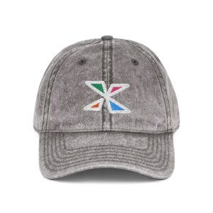 X Embroidered Distressed Cap