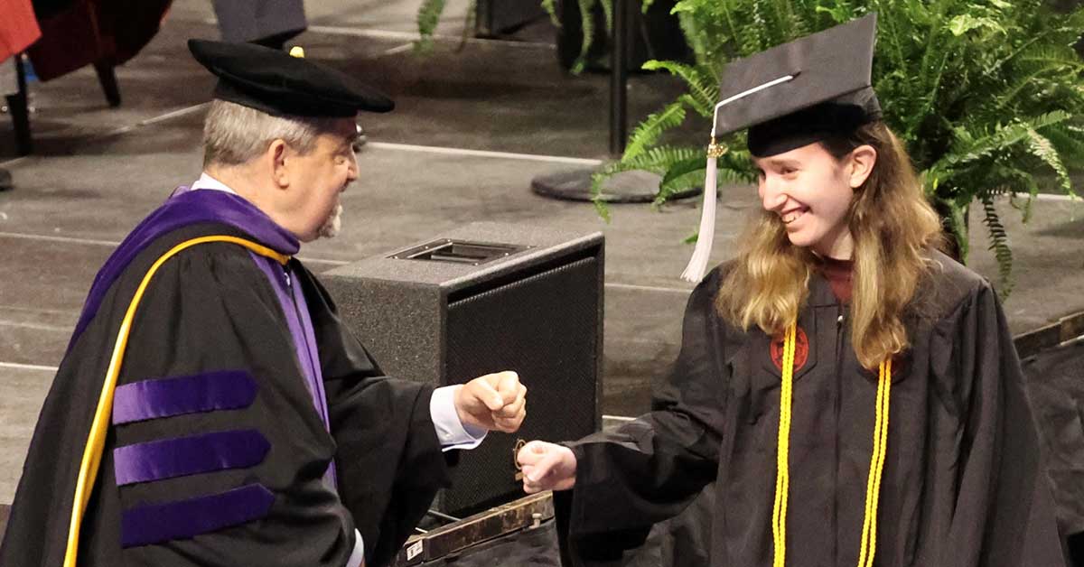 Laurn Tiare Kuperman graduating.