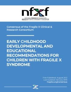 Early Childhood Developmental and Educational Recommendations for Children with Fragile X Syndrome