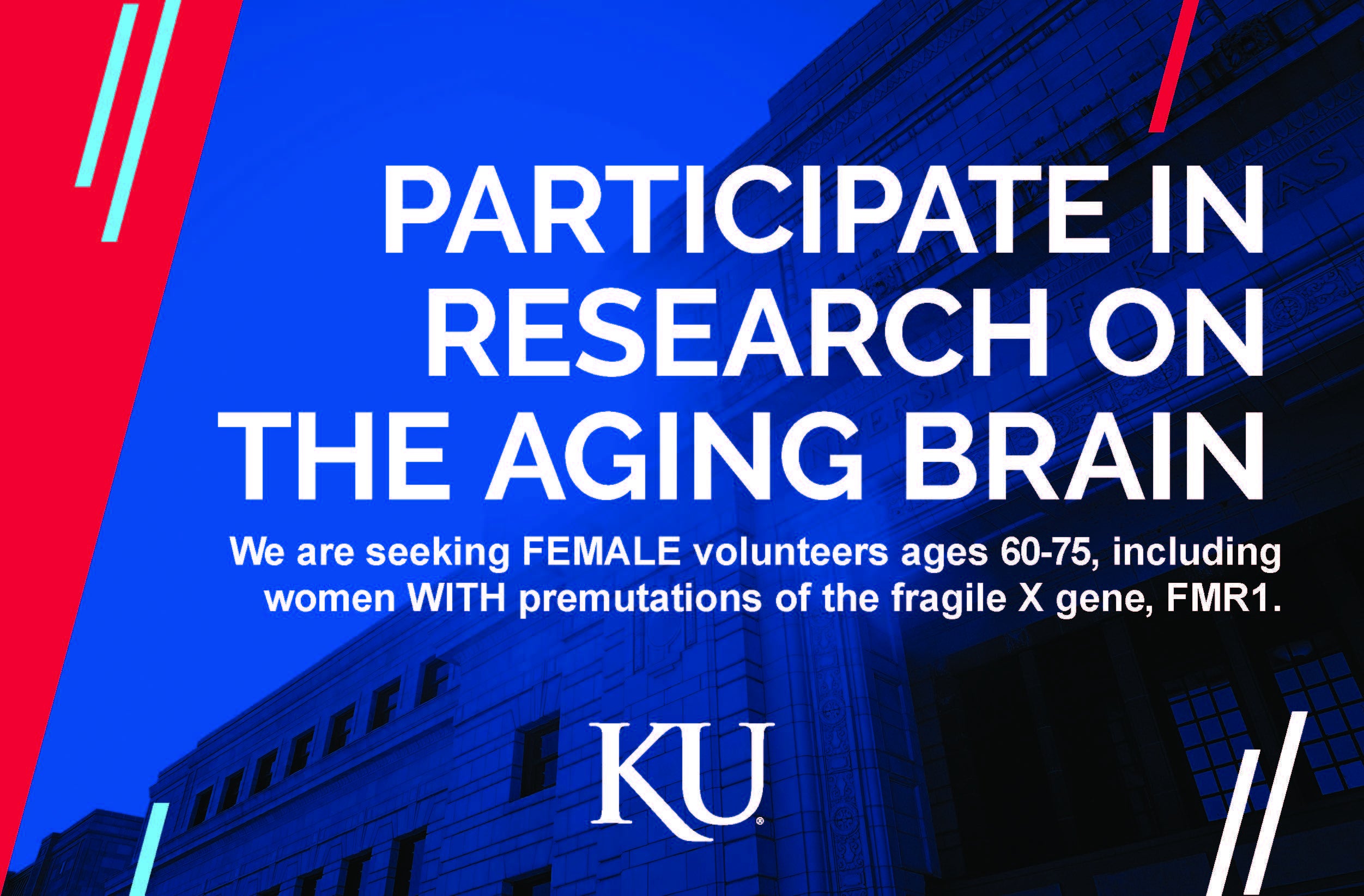 Postcard reading "Participate in research on the aging brain".