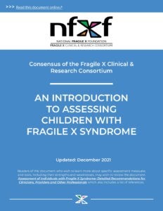 An Introduction to Assessing Children with Fragile X Syndrome