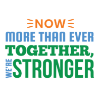 Now more than ever, together, we're stronger logo