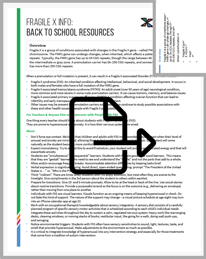 PDF cover for Info Series: Back to School Resources