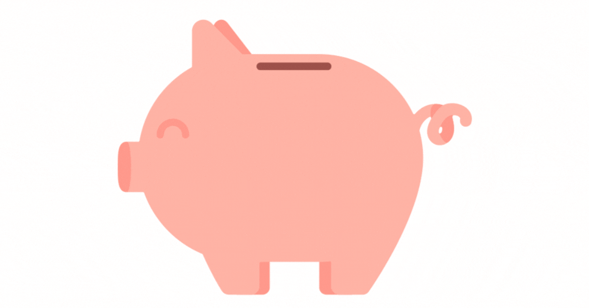 animated piggy bank