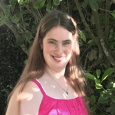 Female young adult in a pink sundress