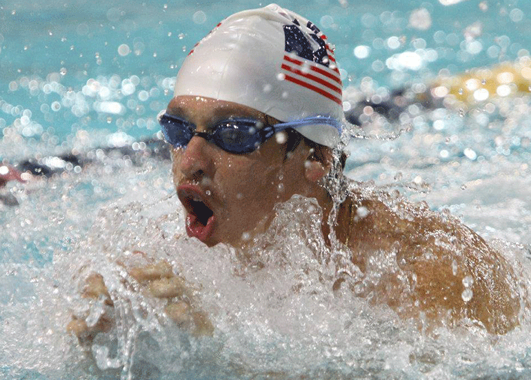 Swimming the breast stroke