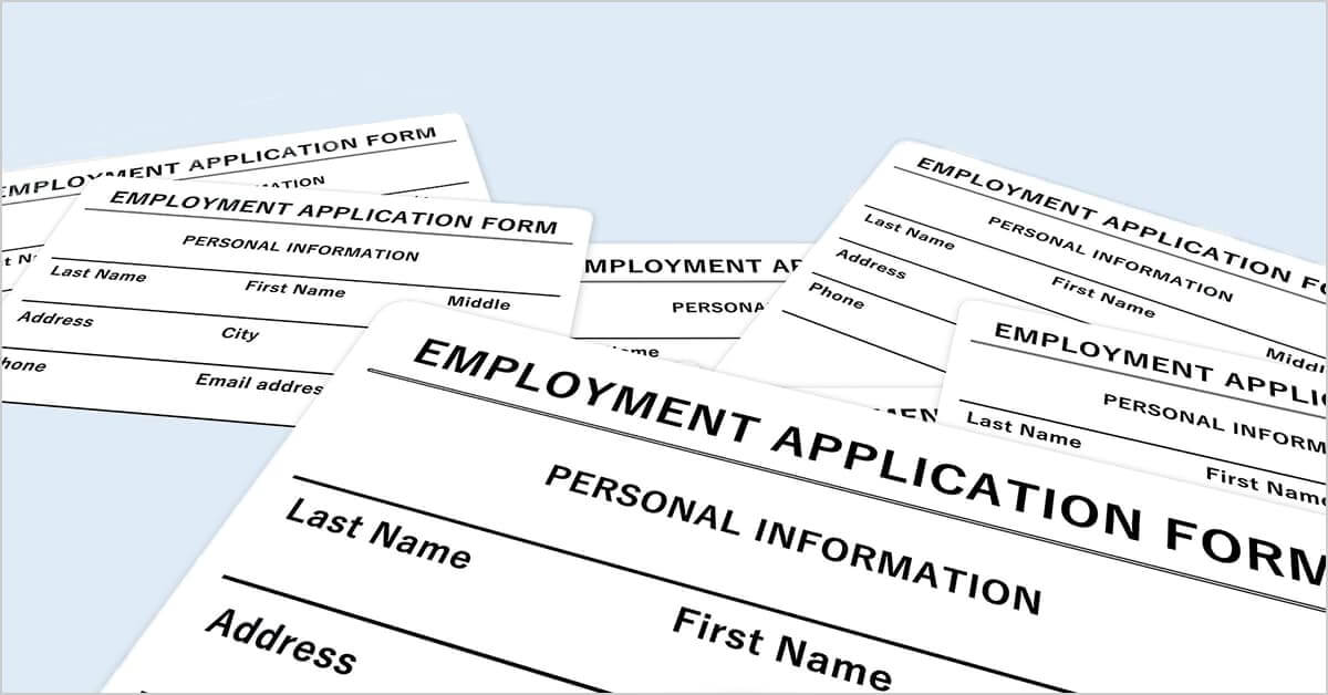 Employment application forms