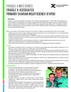 Fragile X-Associated Primary Ovarian Insufficiency