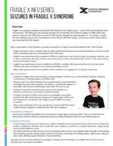 Info Series: Seizures in Fragile X Syndrome