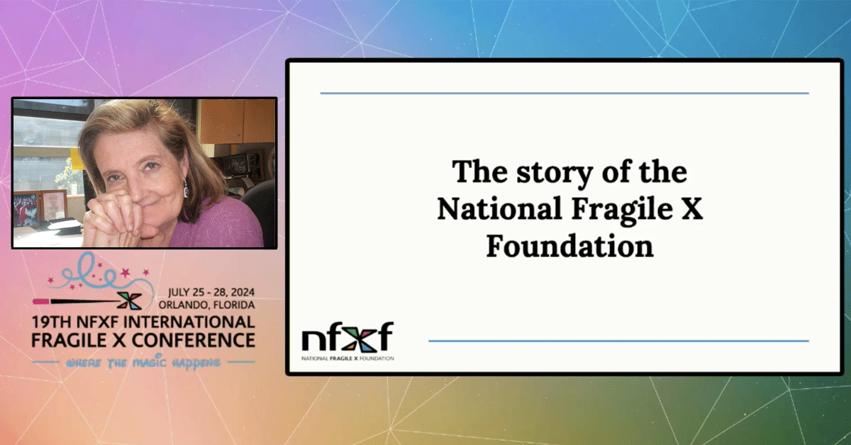 The story of the National Fragile X Foundation video thumbnail.