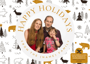 Happy Holidays from the family card