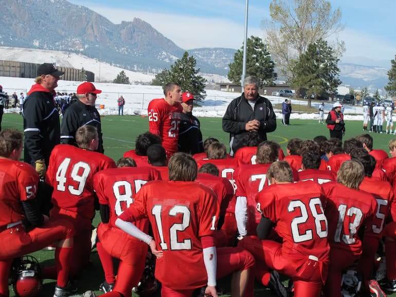 Ian and his Fairview Knights teammates