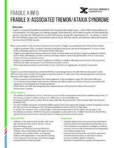 Fragile X-Associated Tremor/Ataxia Syndrome