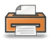 Printer in progress of printing a copy.