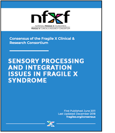 Link to Sensory Processing and Integration Issues in Fragile X Syndrome PDF.