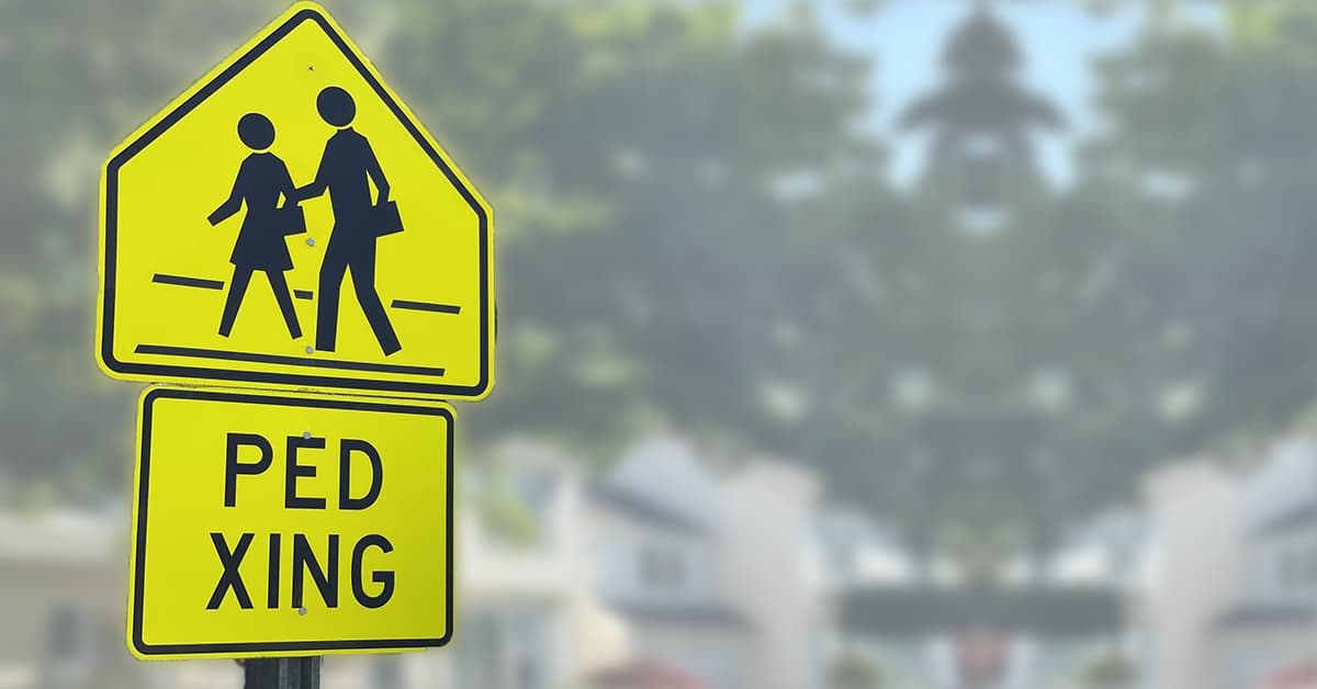 Ped Xing sign