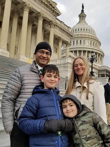 The Sarup family in Washington DC