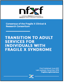 Links to Transition to Adult Services for Individuals with Fragile X Syndrome.
