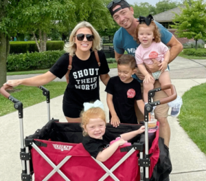 A family participating in X Strides.